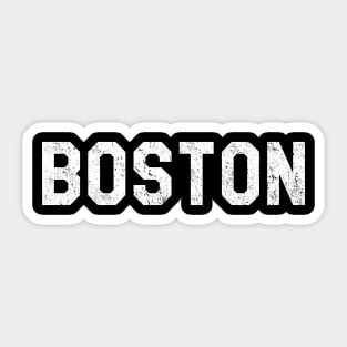 Boston Vintage Distressed Sticker